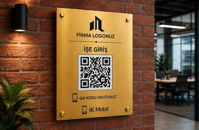 Altın QR plaka